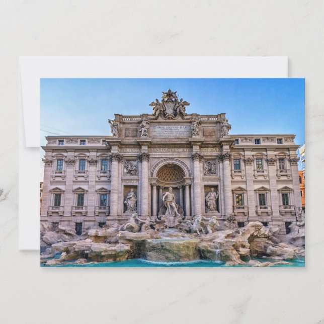 Fontaine de Trevi, Roma, Italie (Devant)