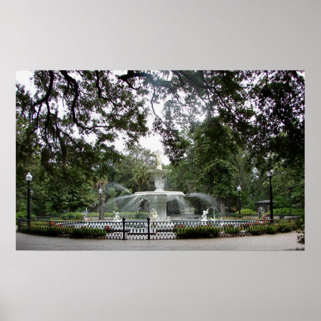 Fontaine du parc Forsyth - affiche (Devant)