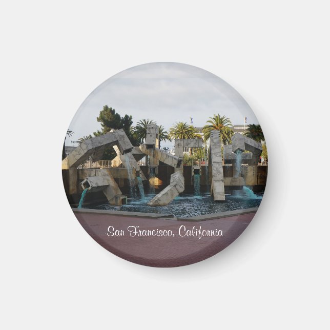 Fontaine Vaillancourt de San Francisco #2 Magnet (Devant)