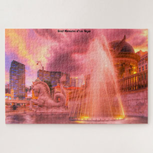 Fontaines d'eau à Las Vegas Puzzle