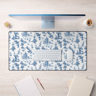 Fontaines et arbres fantastiques vintages bleu toi