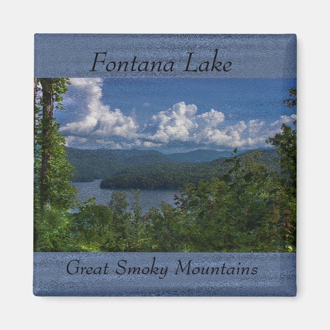 Fontana Lake, Great Smoky Mountains Photo Magnet (Devant)