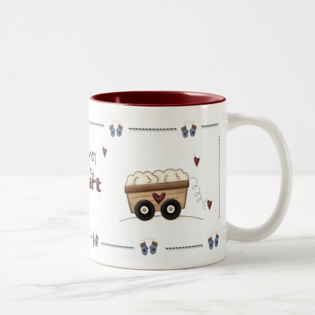 Fonte de bonhomme de neige ma tasse de coeur (Droit)