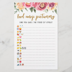 Food Emoji Pictionary jeu Quiz avec réponses
