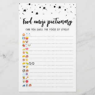Food Emoji Pictionary jeu Quiz avec réponses