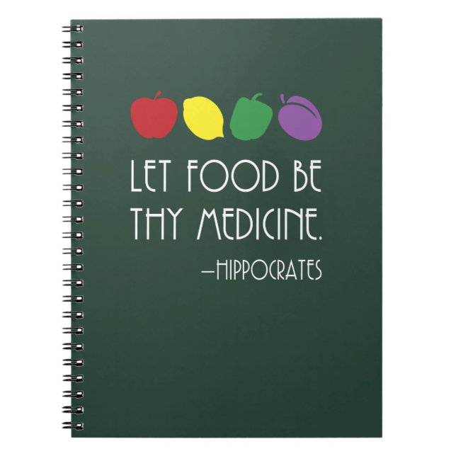 Food or Diet Journal Let Food be your Medicine (Devant)