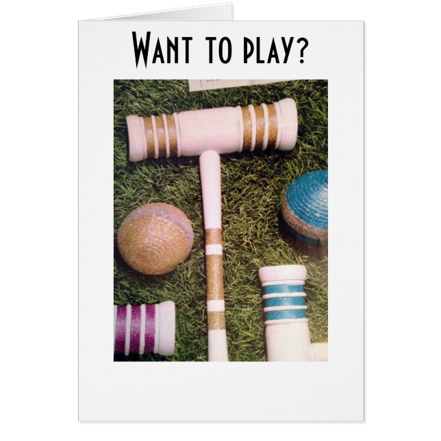 FOOL THEM WITH CROQUET-I'M GAME IF YOU ARE ! (Devant)