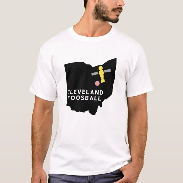 Foosball d'état de Cleveland Ohio - T-shirt OG (Devant)