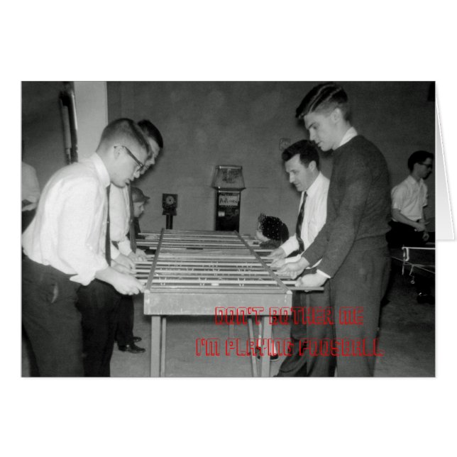 FOOSBALL vintage FUZBOLL PHOTO table FOOTBALL (Devant horizontal)