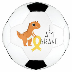 Foot cancer de l'enfance. Je suis courageux. Ballon de