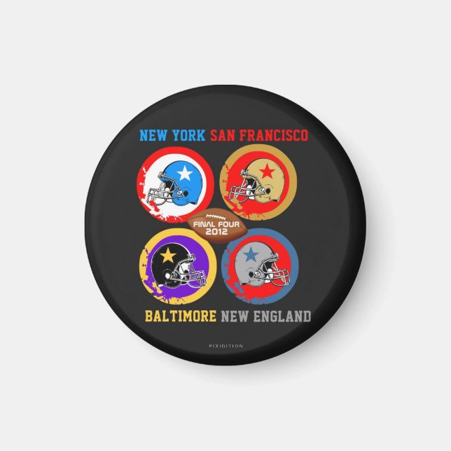 Football 2012 Final Four Magnet 1 (Devant)