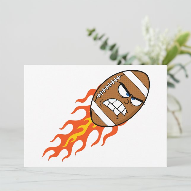Football Américain Sur Invitations De Feu (Créateur téléchargé)