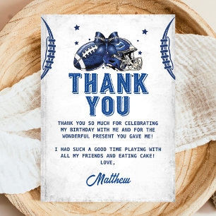 Football Anniversaire Carte de remerciements