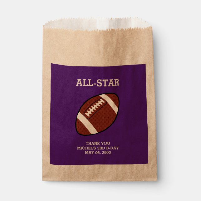 Football Anniversaire Favoriser les sacs (Devant)