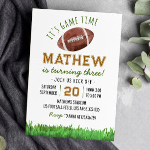 Football Anniversaire Fête Invitation N'importe qu