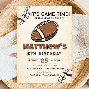 Football Anniversaire Invitation