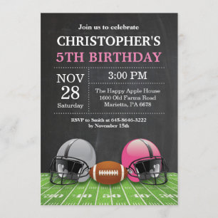 Football Anniversaire Invitation Anniversaire Fête
