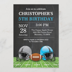 Football Anniversaire Invitation Anniversaire Part