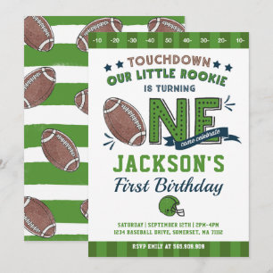 Football Anniversaire Invitation Football 1er Anni