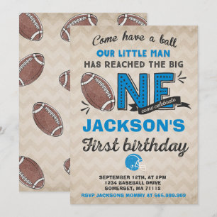 Football Anniversaire Invitation Football 1er Anni