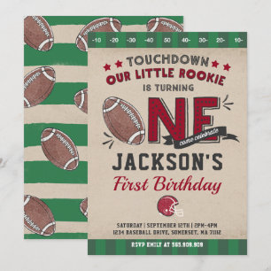 Football Anniversaire Invitation Football 1er Anni