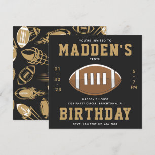 Football Anniversaire Invitation Football Party