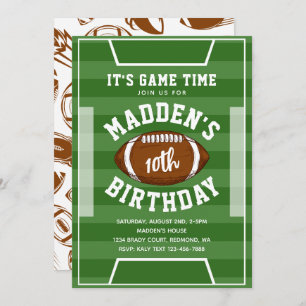 Football Anniversaire Invitation Invitation au f