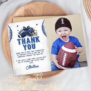 Football Anniversaire photo Carte de remerciements