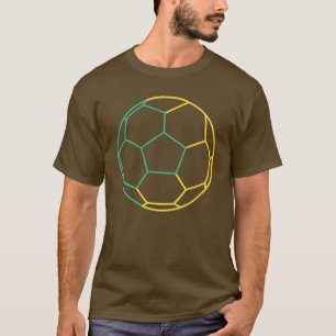 Football Art moderne T-shirt noir
