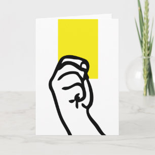 Football avec carte jaune