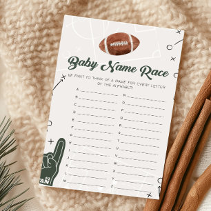 Football Baby shower Baby Name Race Jeu