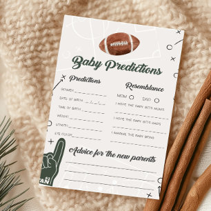 Football Baby shower Baby Predictions Jeu