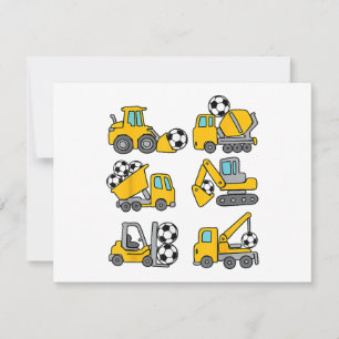 Football Ball Kids Football Construction Camions