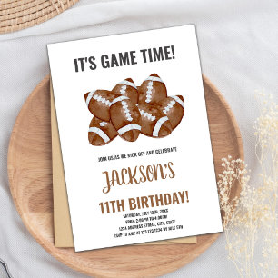 Football Balls Football Invitations Anniversaire