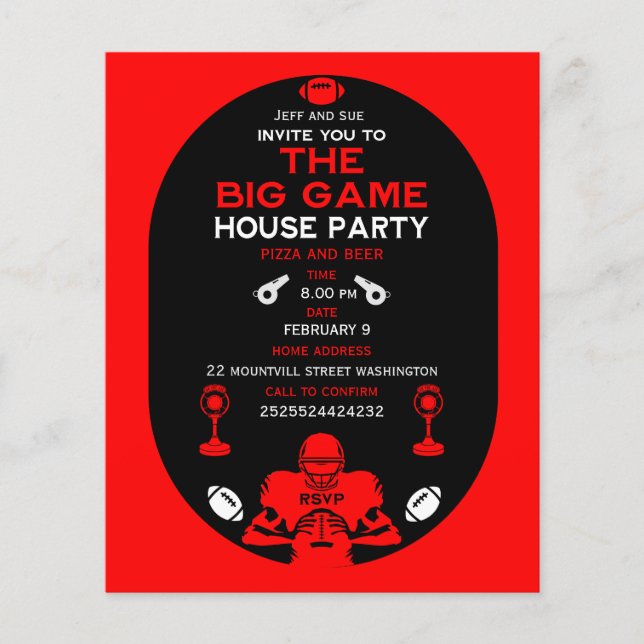 Football Big Game TV Watch Party (Devant)