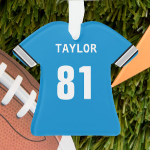 Football Blue Silver & Black Jersey Personnalisé