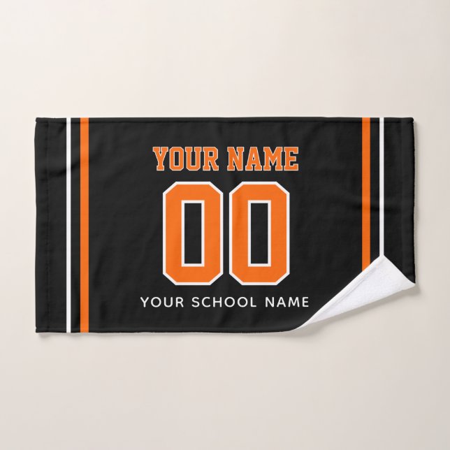 Football Custom Name & Jersey Number, Team Gift (Serviette à main)