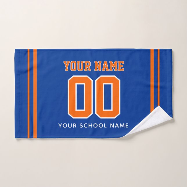Football Custom Name & Jersey Number, Team Gift (Serviette à main)