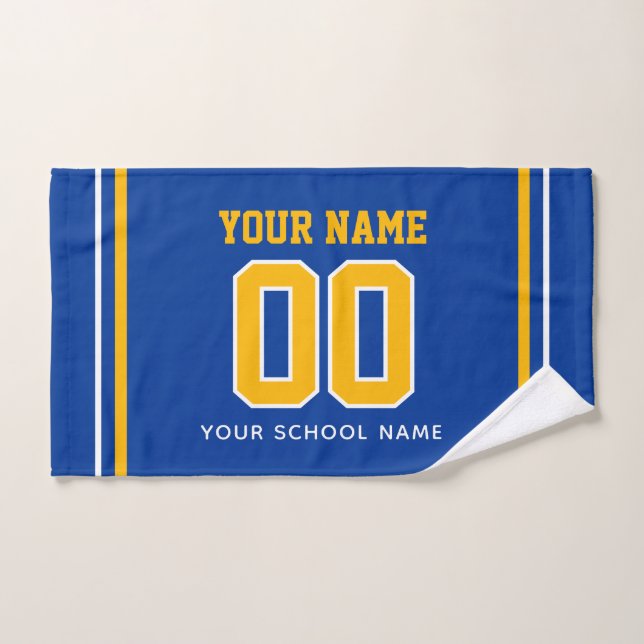 Football Custom Name & Jersey Number, Team Gift (Serviette à main)
