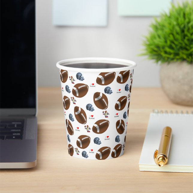 Football des sports en gobelet en papier (Insitu)
