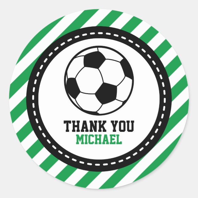 Football Football Merci Favoriser les étiquettes (Devant)