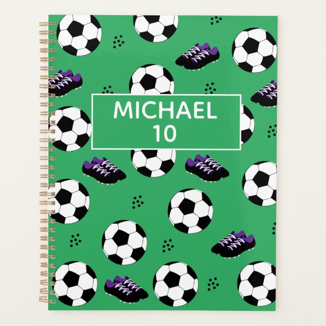Football Football Nom Et Numéro Personnalisés Vert (Devant)
