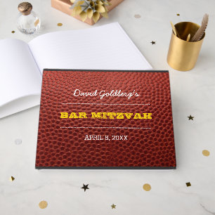 Football Gold Bar Mitzvah Livre d'or