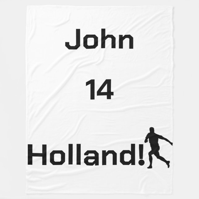 Football hollandais, couverture en polaire personn (Devant)