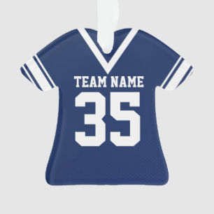 Football Jersey bleu foncé Uniforme