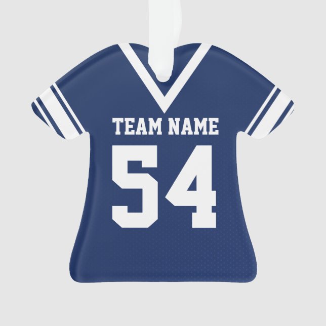 Football Jersey bleu foncé Uniforme avec photo (devant)