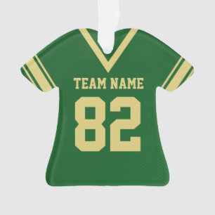 Football Jersey Green Gold Uniform avec photo
