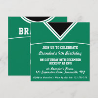 Football Jersey Invitation de la fête à thème, LAX