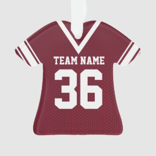 Football Jersey Maroon Uniforme avec photo