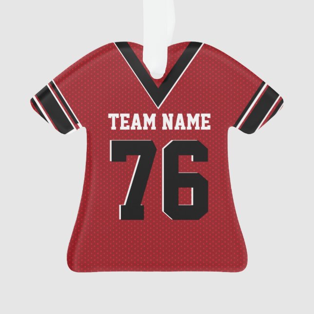 Football Jersey Red Uniform avec photo (devant)
